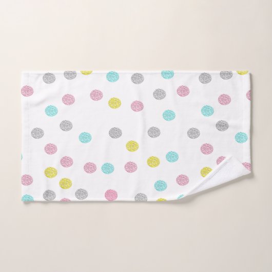 Pastel Polka Dots Bath Towel Set Bad Handdoek (Handdoek)