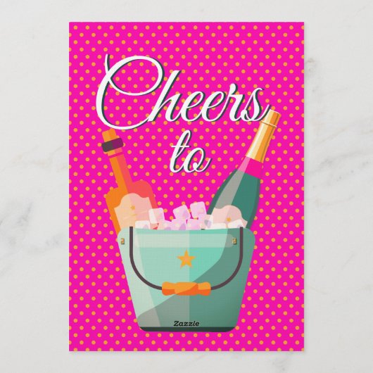 Pastel Polka Dots Birthday Party Kaart (Achterkant)