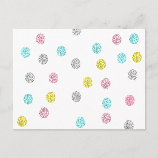 Pastel Polka Dots Briefkaart (Voorkant)