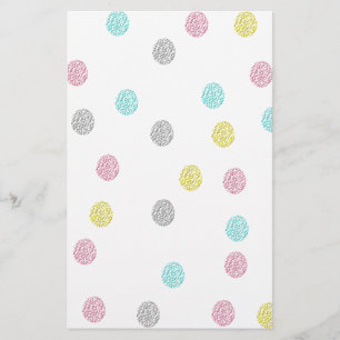 Pastel Polka Dots Briefpapier