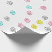 Pastel Polka Dots Cadeaupapier (Hoek)