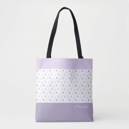 Pastel Polka Dots Canvas tas (Voorkant)