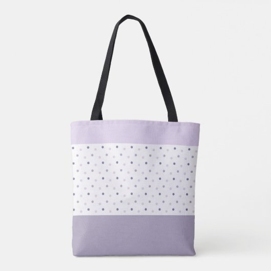 Pastel Polka Dots Canvas tas (Achterkant)