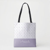 Pastel Polka Dots Canvas tas (Voorkant)