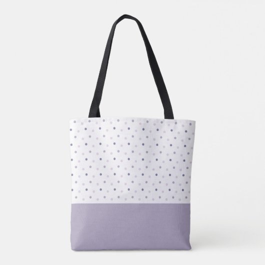 Pastel Polka Dots Canvas tas (Achterkant)