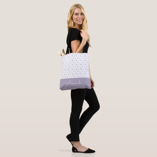 Pastel Polka Dots Canvas tas (Op model)