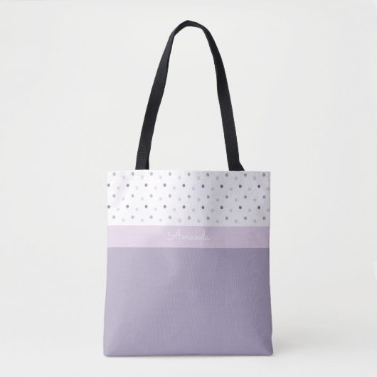 Pastel Polka Dots Canvas tas (Voorkant)