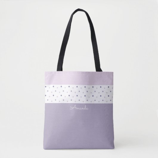 Pastel polka dots Canvas tas (Voorkant)