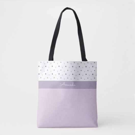 Pastel Polka Dots Canvas tas (Voorkant)