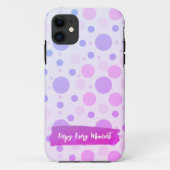 Pastel polka dots iPhone Case (Achterkant)