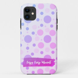 Pastel polka dots iPhone Case