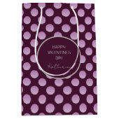 Pastel Polka Dots Medium Cadeauzakje (Voorkant)