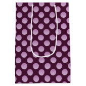 Pastel Polka Dots Medium Cadeauzakje (Achterkant)