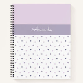 Pastel polka dots notitieboek