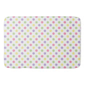 Pastel Polka Dots on White Badmat (Voorkant)