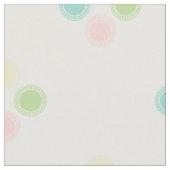 Pastel Polka Dots on White Stof (Close Up)