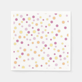 Pastel Polka Dots Paper Servet