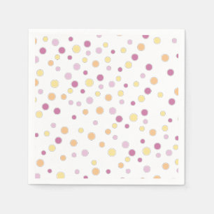 Pastel Polka Dots Paper Servet