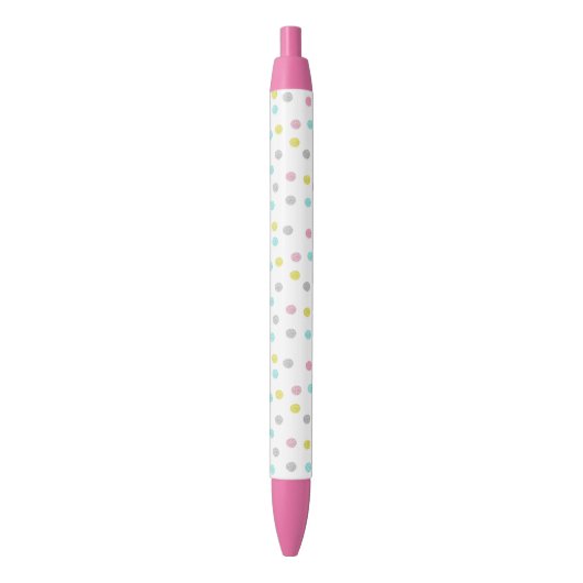 Pastel Polka Dots Pen (Voorkant Verticaal)