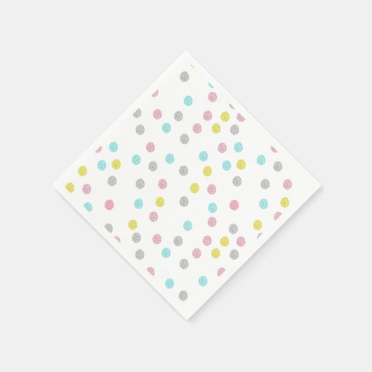 Pastel Polka Dots Servetten (Hoek)