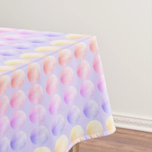 Pastel Polka Dots Tablecloth 60 x 84 inch Tafelkleed (Voorbeeld)