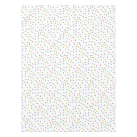 Pastel Polka Dots Tafelkleed (Voorkant)