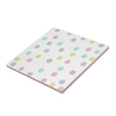 Pastel Polka Dots Tegeltje (Zijkant)