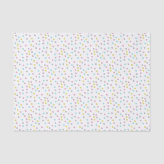 Pastel Polka Dots Tissuepapier (Voorkant)