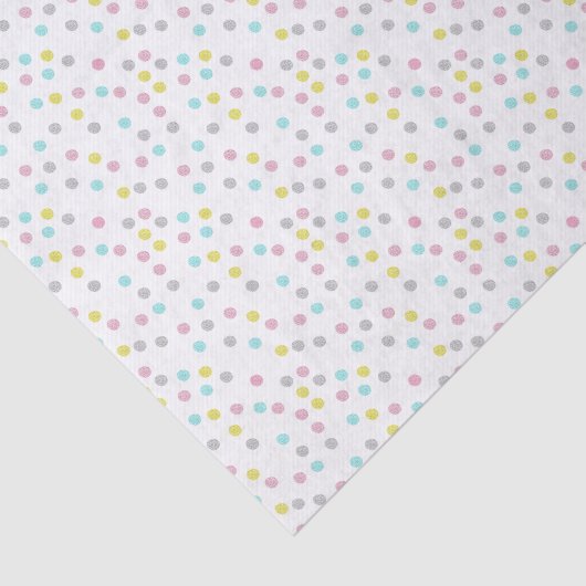 Pastel Polka Dots Tissuepapier (Detail)