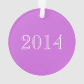 Pastel Polka-geotteerde Tutu-danser met Paarse det Ornament (achterkant)