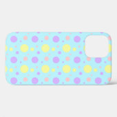 Pastel polka-stippen iPhone / iPad case (Achterkant (horizontaal))