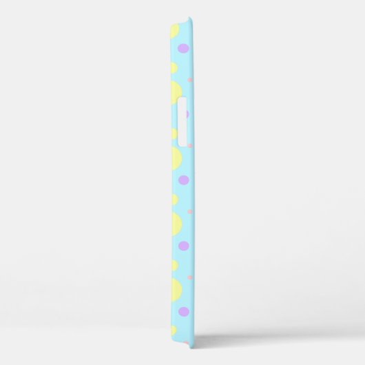 Pastel polka-stippen iPhone / iPad case (Achterkant / Rechts)