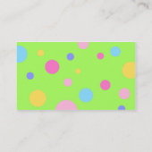 Pastel Polka-Visitekaartjes Visitekaartje (Achterkant)