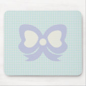 PASTEL POLKADOTS EN RIBBON BLAUW PAARS MUISMAT (Voorkant)