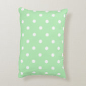 Pastel Polkadots Pattern - Green Accent Kussen (Achterkant (Verticaal))