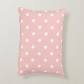 Pastel Polkadots Pattern - Peach Accent Kussen (Achterkant (Verticaal))