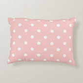 Pastel Polkadots Pattern - Peach Accent Kussen (Achterkant)