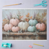 Pastel Pompoen Decoupage Tissuepapier (Craft)