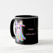 Pastel Pompoen & Geest Halloween Mok (Voorkant links)