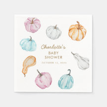 Pastel Pompoen Geslacht Neutraal Herfst Baby showe