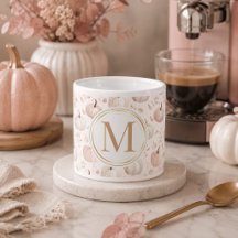 Pastel Pompoen Monogram – Gepersonaliseerde Initia