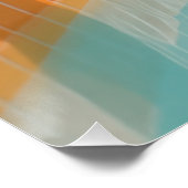 Pastel Pool Ladder Summer - Aesthetic Orange Retro Perfect Poster (Hoek)