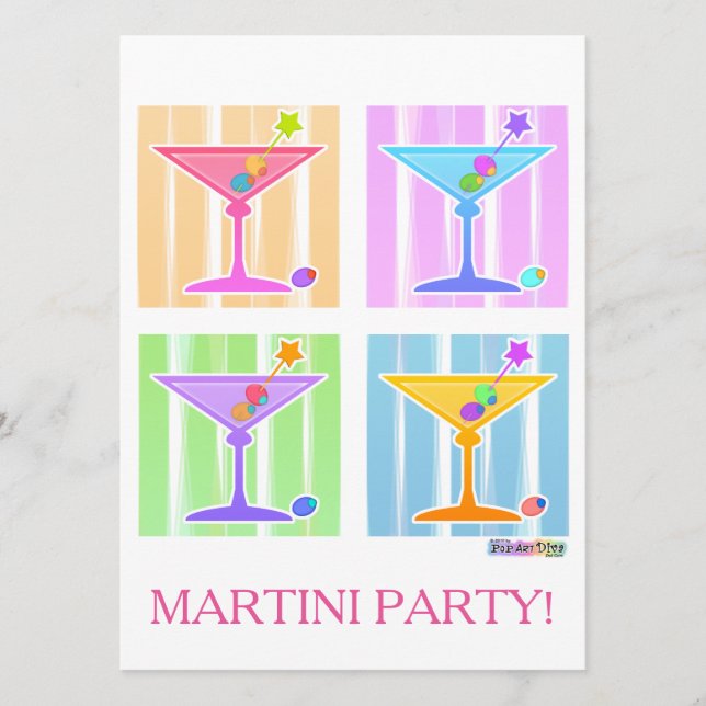 PASTEL POP ART MARTINIS (Voorkant)