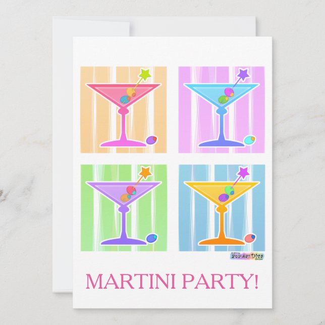 PASTEL POP ART MARTINIS (Voorkant)