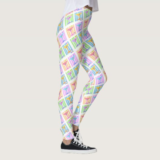 PASTEL POP ART MARTINIS LEGGINGS (Rechts)