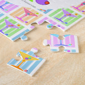 PASTEL POP ART MARTINIS LEGPUZZEL (Zijkant)