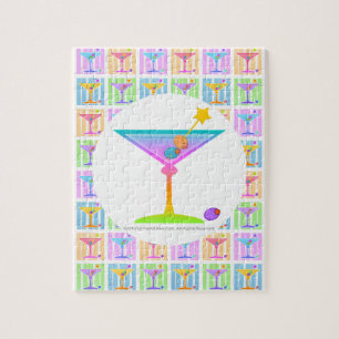 PASTEL POP ART MARTINIS LEGPUZZEL