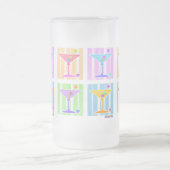 PASTEL POP ART MARTINIS MATGLAS BIERPUL (Center)