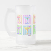 PASTEL POP ART MARTINIS MATGLAS BIERPUL (Links)