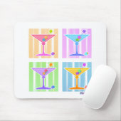PASTEL POP ART MARTINIS MUISMAT (Met muis)